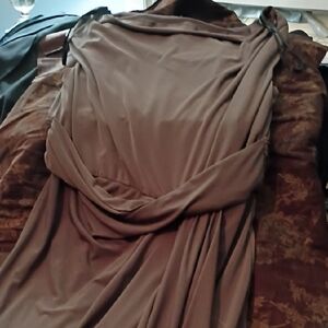 Suzi Chin Brown Maxi Dress